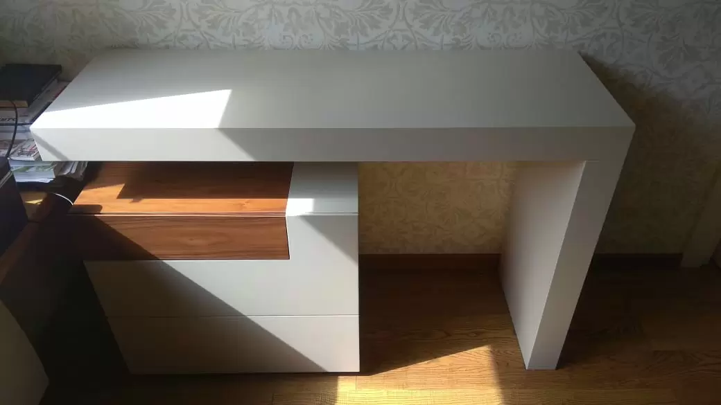 Стол письменный Almeria (120), песочный/орех - фото 7