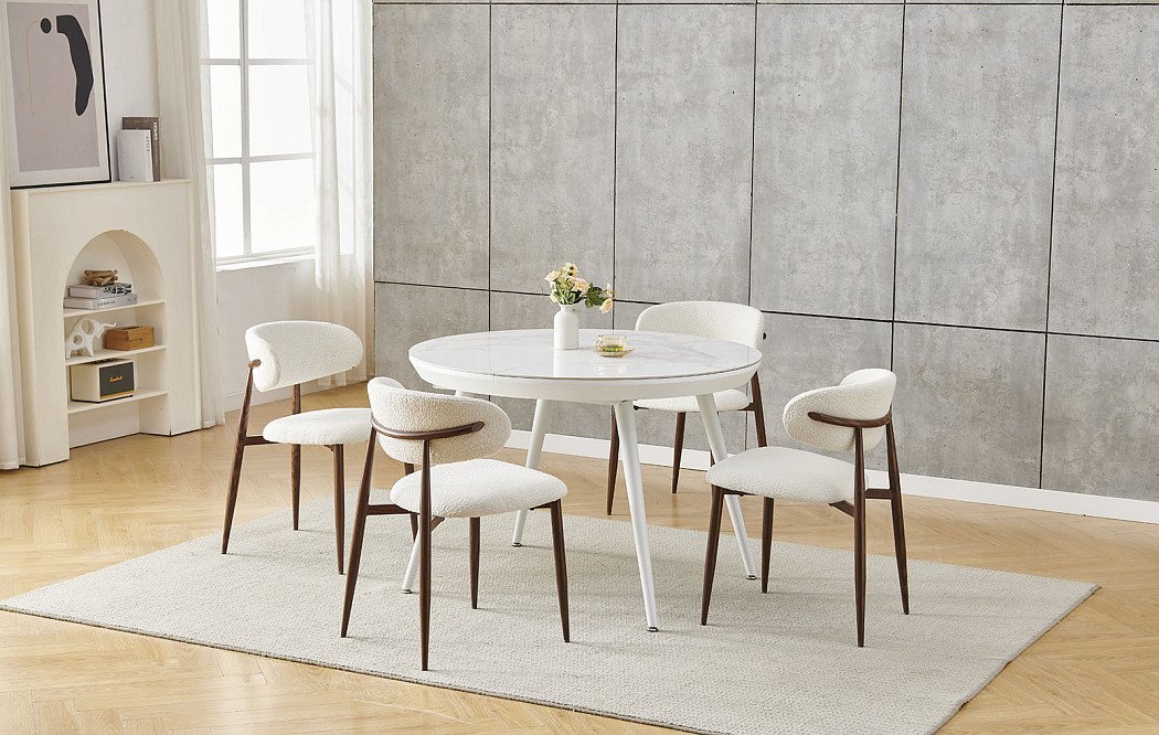 Стол раскладной Valerie 110-150, белая керамика - фото 13