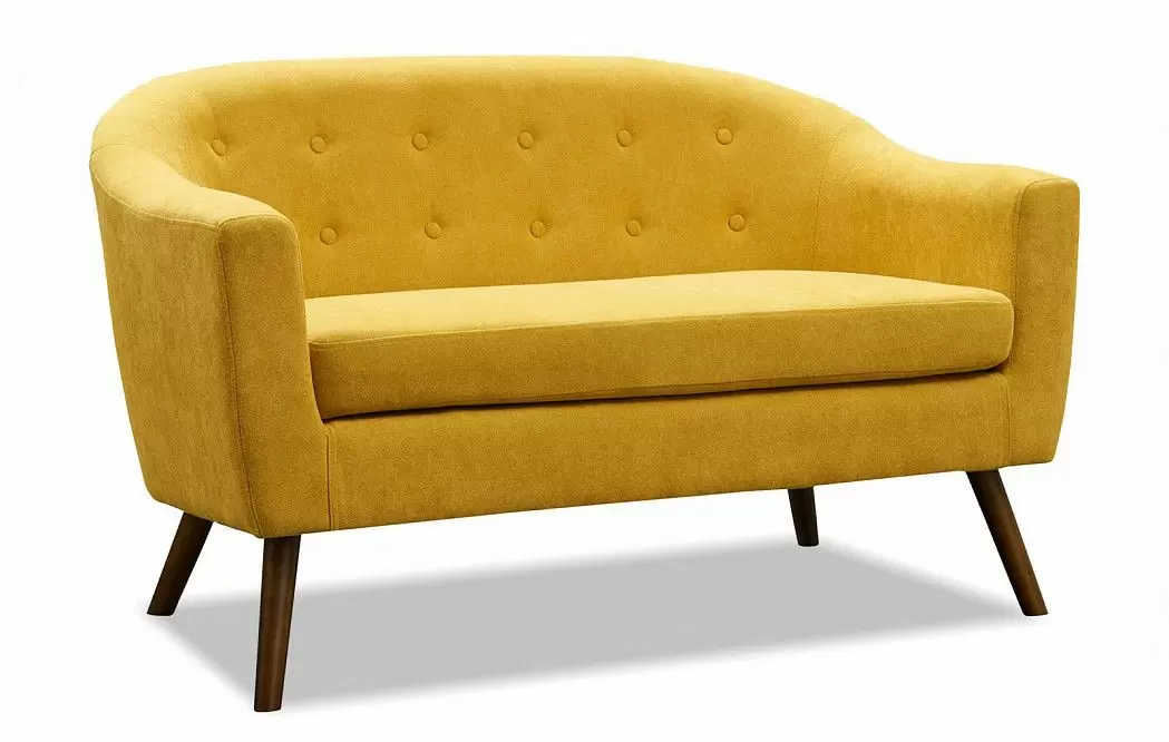 Диван Florence 2-х местный, желтый шафран/орех - фото 5