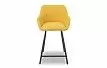 Стул полубарный Edwin, желтый карри/черный