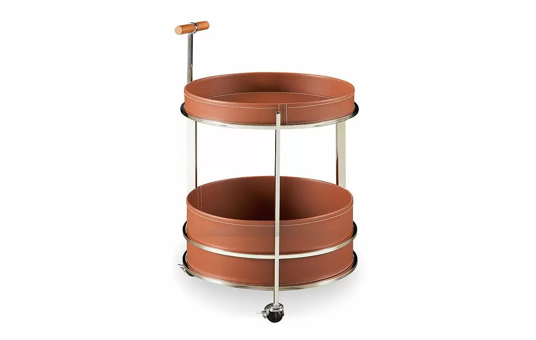 Столик сервировочный Eric (40), коричневый/сталь - фото 7