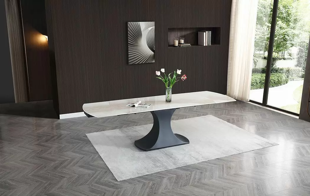 Стол раскладной Claudia 180-270, бежевая керамика - фото 6