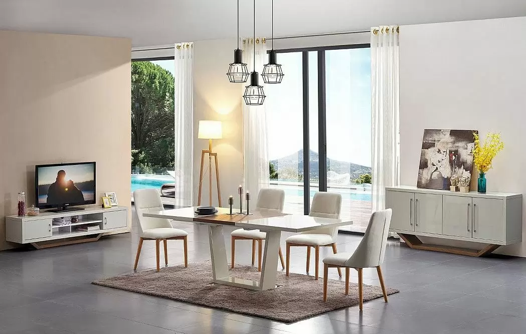 Стул Aurora, белый/орех - фото 10