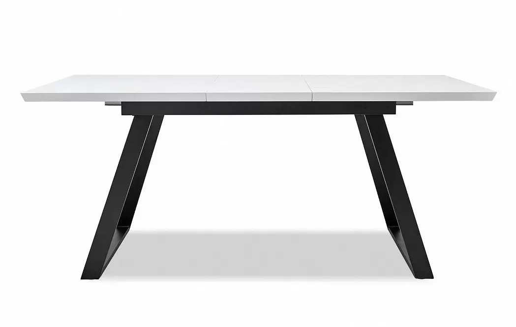 Стол раскладной Dakota 140-180, белый/черный - фото 7