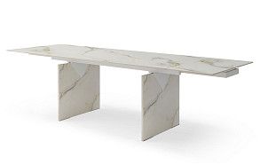 Стол раскладной Santorini 160-240, белая керамика Стол раскладной Santorini 160-240, белая керамика