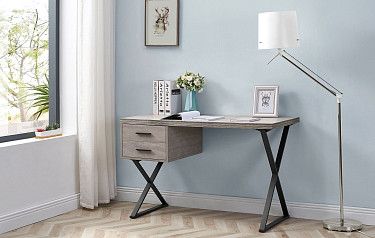 Стол письменный Hemingway, дымчатый дуб/черный