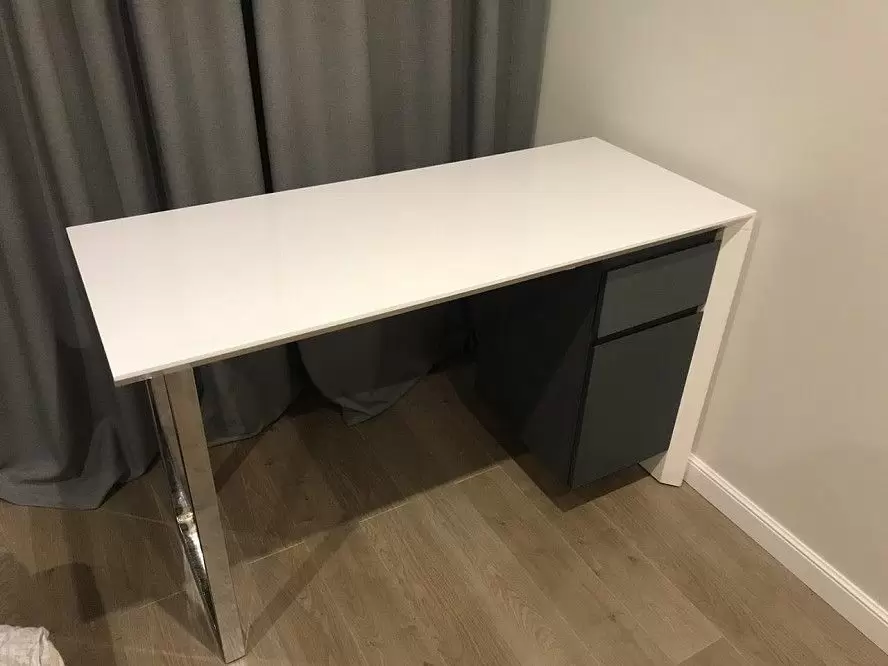 Стол письменный Kepler, белый/серый - фото 12