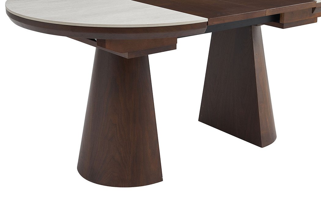 Стол раскладной Judy 100/130/160, керамика/орех - фото 13