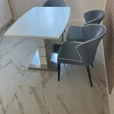 Стол раскладной Verona Glass (120), белый матовый