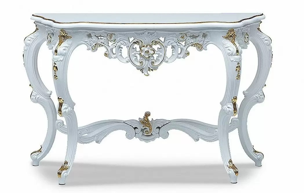 Консоль Sabrina, белый/золото