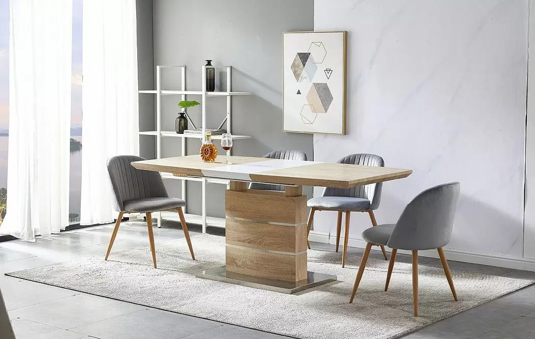 Стул Angela, серый/дерево - фото 4