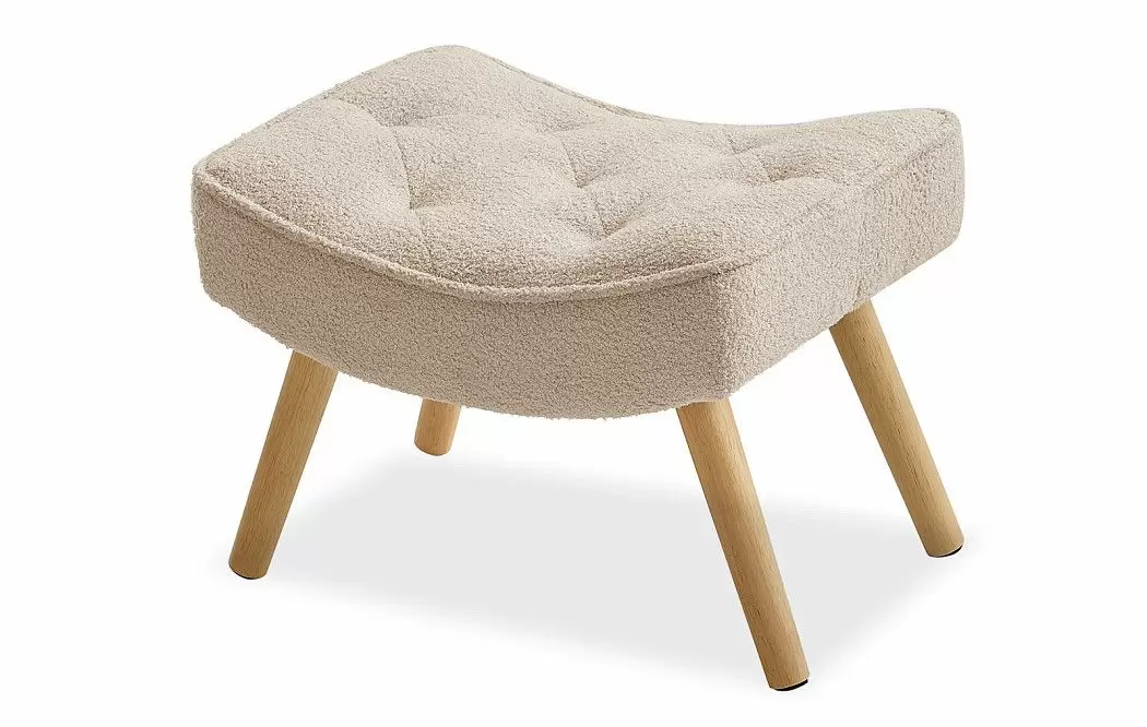 Кресло и оттоманка Hygge, кремовый/натуральный - фото 13