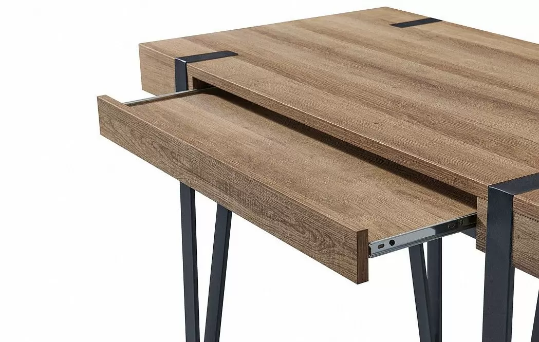 Стол письменный Project, орех/черный - фото 3