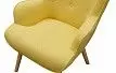 Кресло Hygge, желтый/натуральный