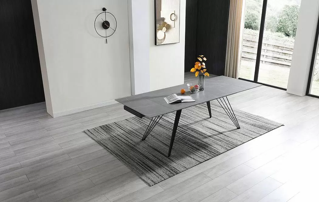 Стол раскладной Parma 160-240, серая керамика - фото 7