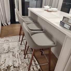 Стул полубарный Joan (65), темно-синий