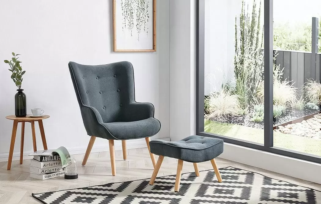 Оттоманка Hygge, графит/натуральный - фото 2