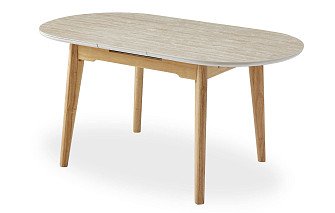 Стол раскладной Elsa 120-150, керамика травертин