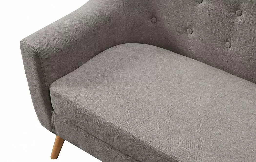 Диван Florence 2-х местный, серо-бежевый/натуральный - фото 8