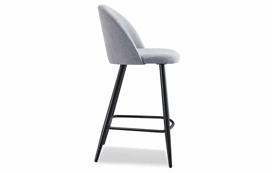Стул полубарный Sally (60), серый/черный - фото 4