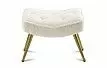 Кресло и оттоманка Hygge, слоновая кость/золото
