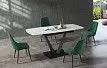 Стол раскладной Livorno 120-180, керамика "каррарский мрамор"