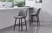 Стул полубарный Cleo, серый/черный