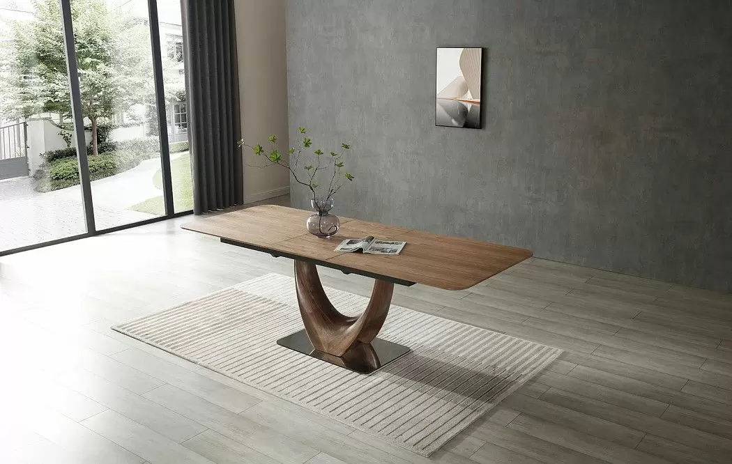 Стол раскладной Rimini 200-250, орех - фото 6