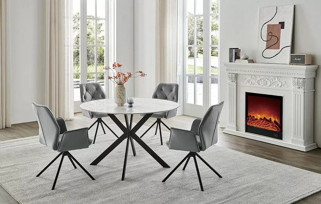 Стол Elisabeth 120, белая керамика - фото 2