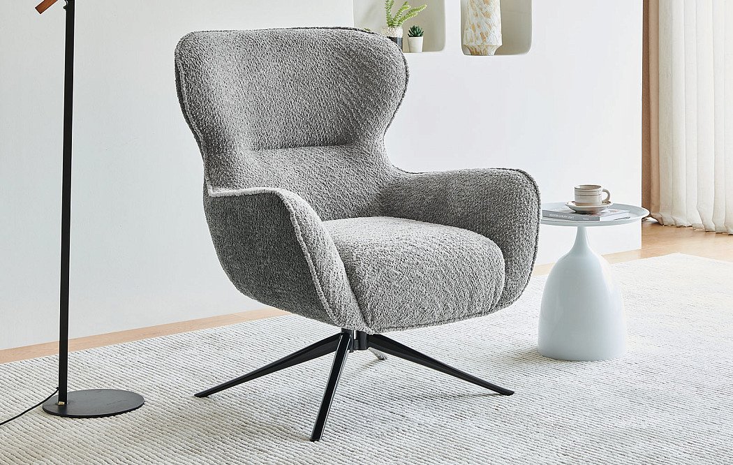 Кресло Sebastian, серый/темно-серый