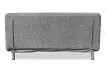 Диван-кровать Doris, серый цвет/хром