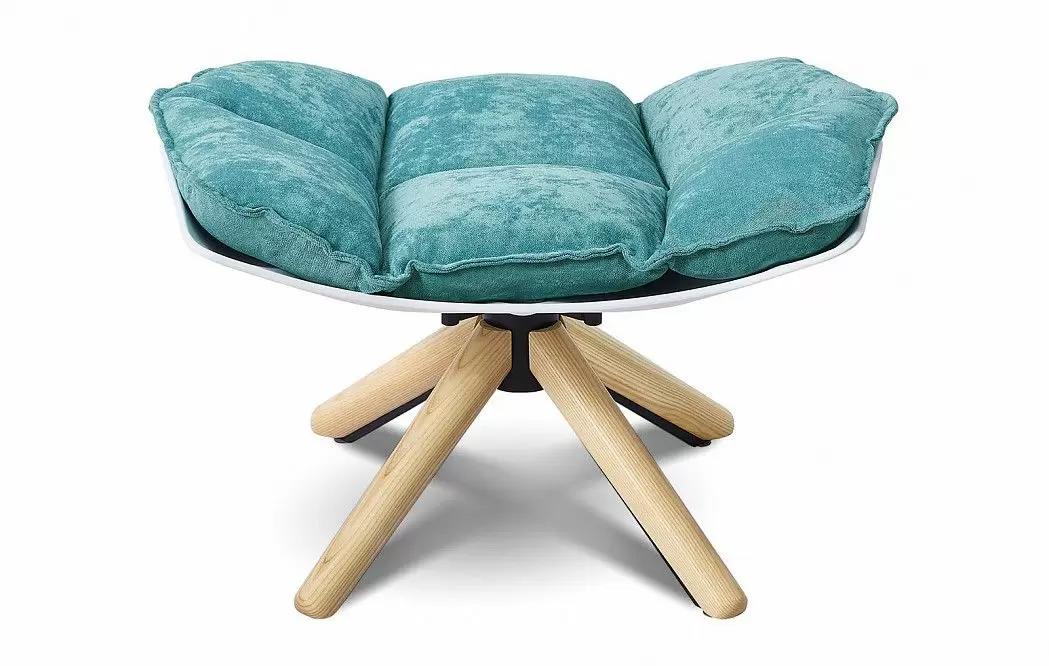 Кресло и оттоманка в стиле Husk, бирюзовый - фото 11