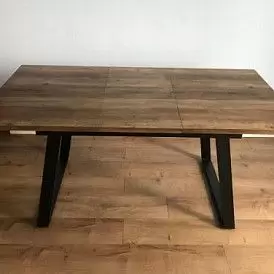 Стол раскладной Maryland 120-160, орех/черный