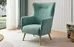 Кресло Camilla, бирюзовый/натуральный