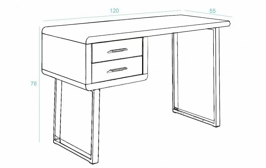 Стол письменный Poesy, белый - фото 6