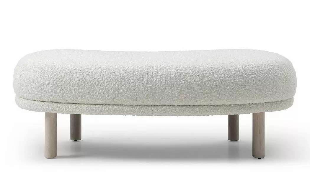 Банкетка Serafina, белый тедди - фото 9