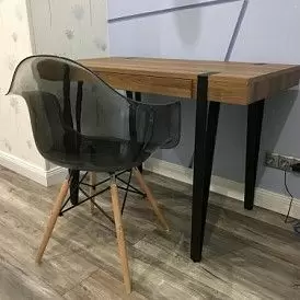 Стол письменный Project, орех/черный