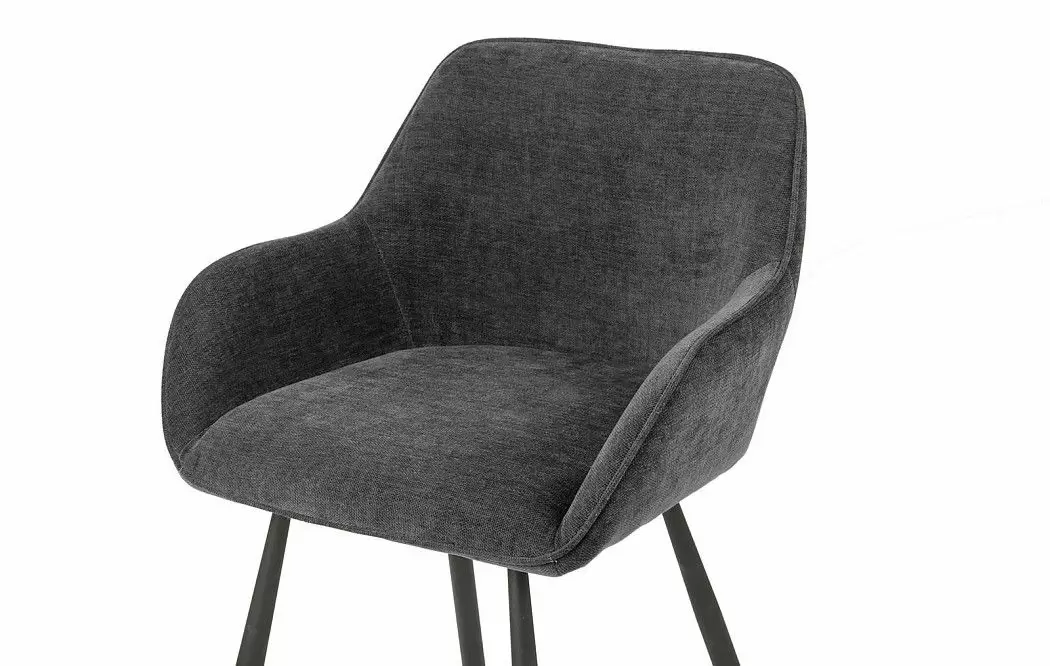 Стул полубарный Edwin, темно-серый/черный - фото 4