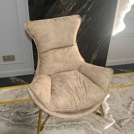 Кресло Jenna, бежевый/золото