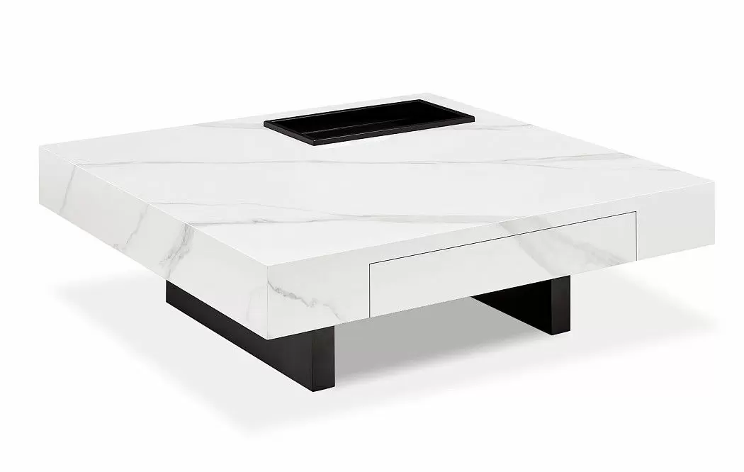 Стол журнальный Gabrielle (100), белый камень