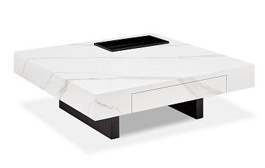 Стол журнальный Gabrielle (100), белый камень