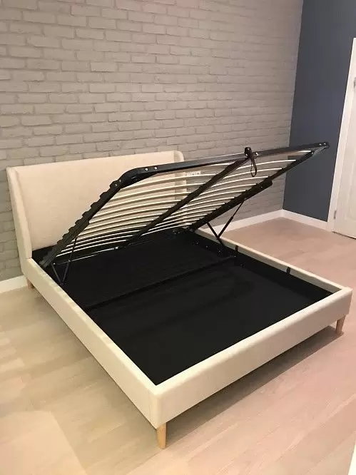 Кровать с подъемным механизмом Carrera, бежевый - фото 17