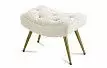 Оттоманка Hygge, слоновая кость/золото