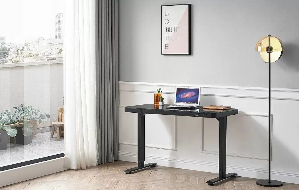 Стол New Jersey (120) черный, регулируемая высота, электропривод