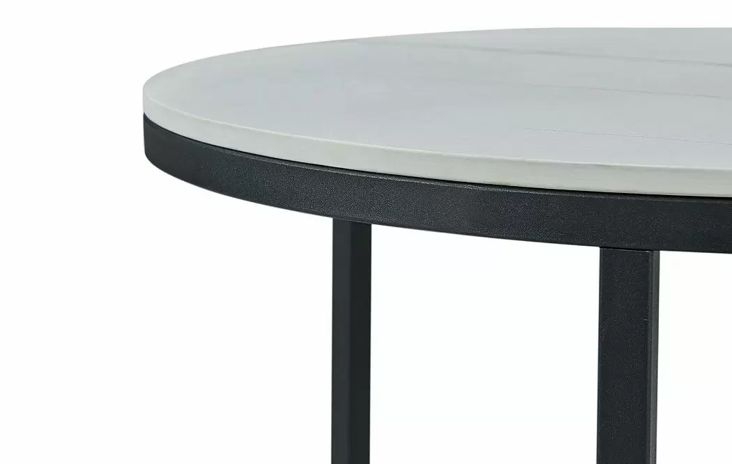 Набор из 2-х столов журнальных Nocturne, черная/белая керамика - фото 8