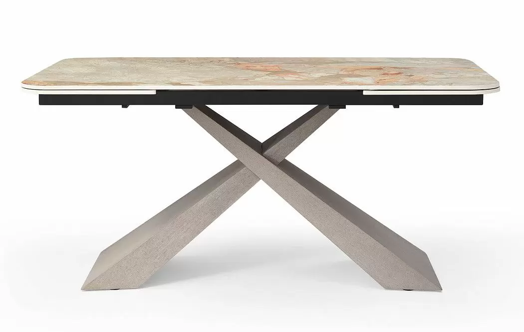 Стол раскладной Torino 160-240, серая керамика/серый дуб - фото 5