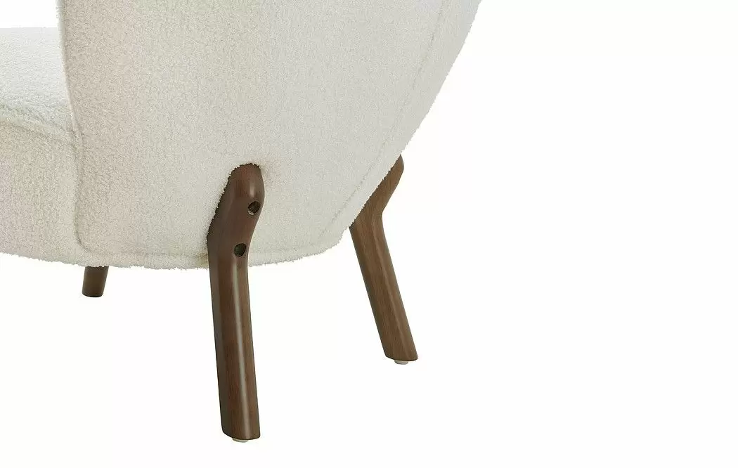 Кресло Gladys, слоновая кость/орех - фото 5