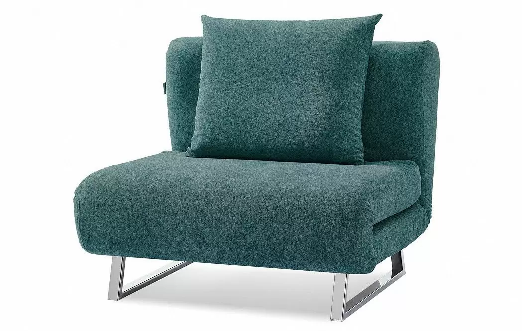 Кресло-кровать Rosy, темно-бирюзовый/хром - фото 8