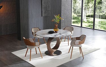 Стол Oasis + 4 песочных стула Jody