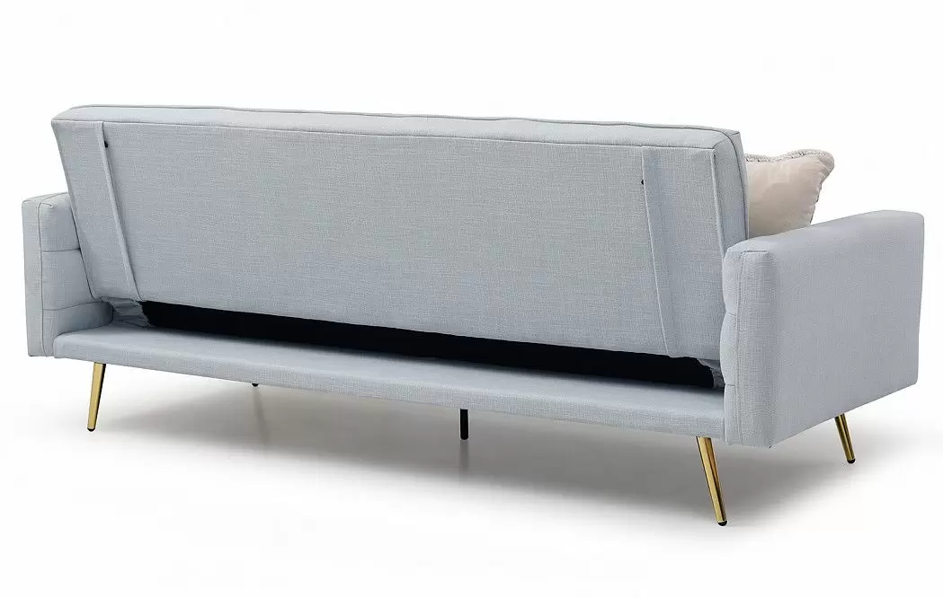 Диван-кровать Madrid, небесно-голубой/золотые ножки - фото 9